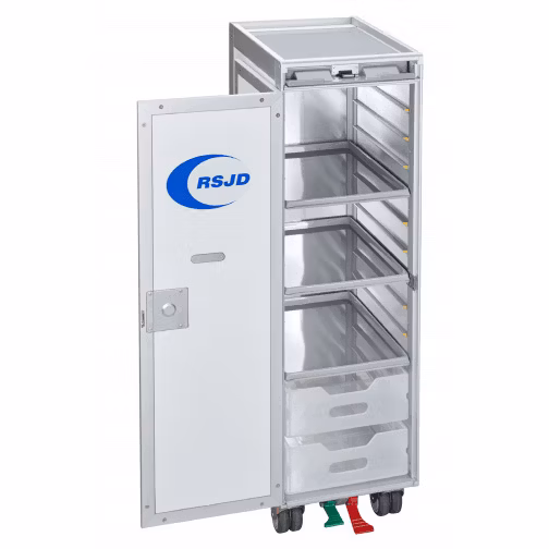 Atlas Airline Inflight Aircraft Airplane Service Half Size Catering Meal Food Trolley Cart