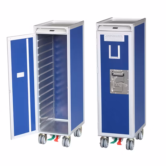 Atlas Airline Inflight Aircraft Airplane Service Half Size Catering Meal Food Trolley Cart