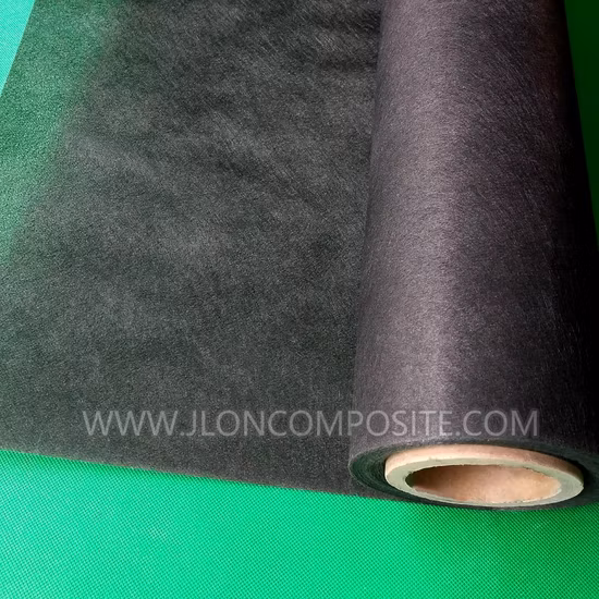 Fire Resistance, High Sound Absorption Eco Friendly Fiberglass Black Tissue for High Performance Sound Proofing Glass Wool Insulation Product