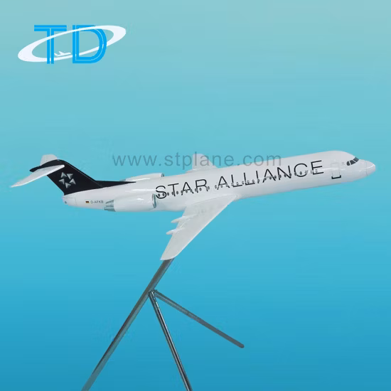 Star Alliance Fokker 100 Civil Airplane Resin Display Model