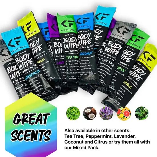 Biokleen Custom Individually Wrapped Original Disposable Wipes Body 12